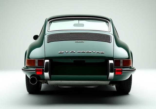 Porsche 911 classique restaurée vue arrière